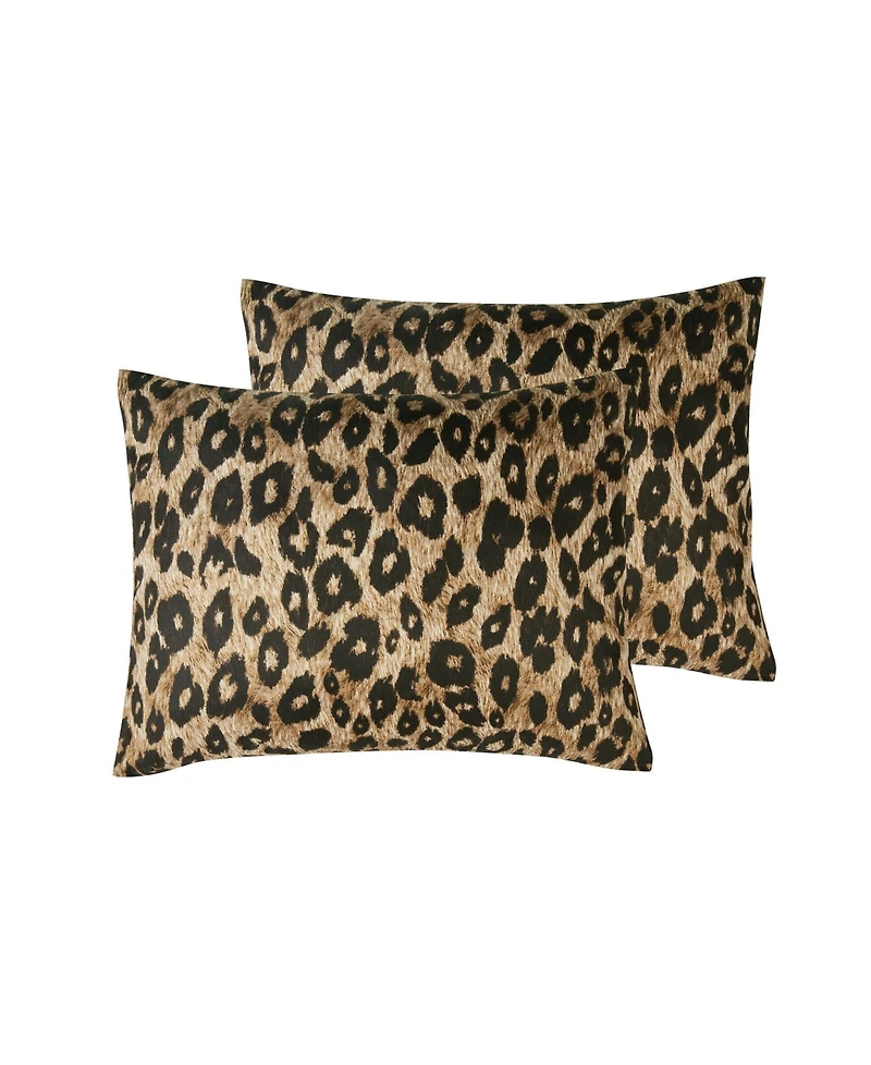 Vcny Home Cheetah Reversible Bed in a Bag 8 Piece Comforter Set, Queen
