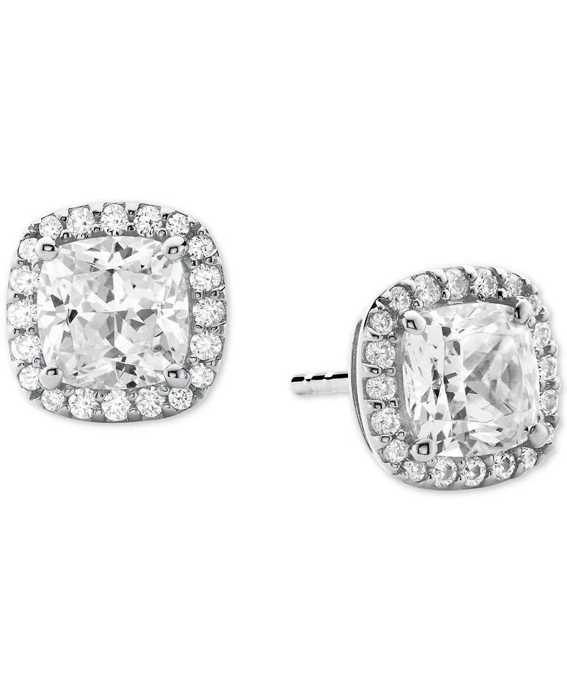 Michael Kors Cushion Cut Halo Stud Earrings