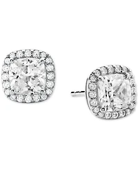 Michael Kors Cushion Cut Halo Stud Earrings