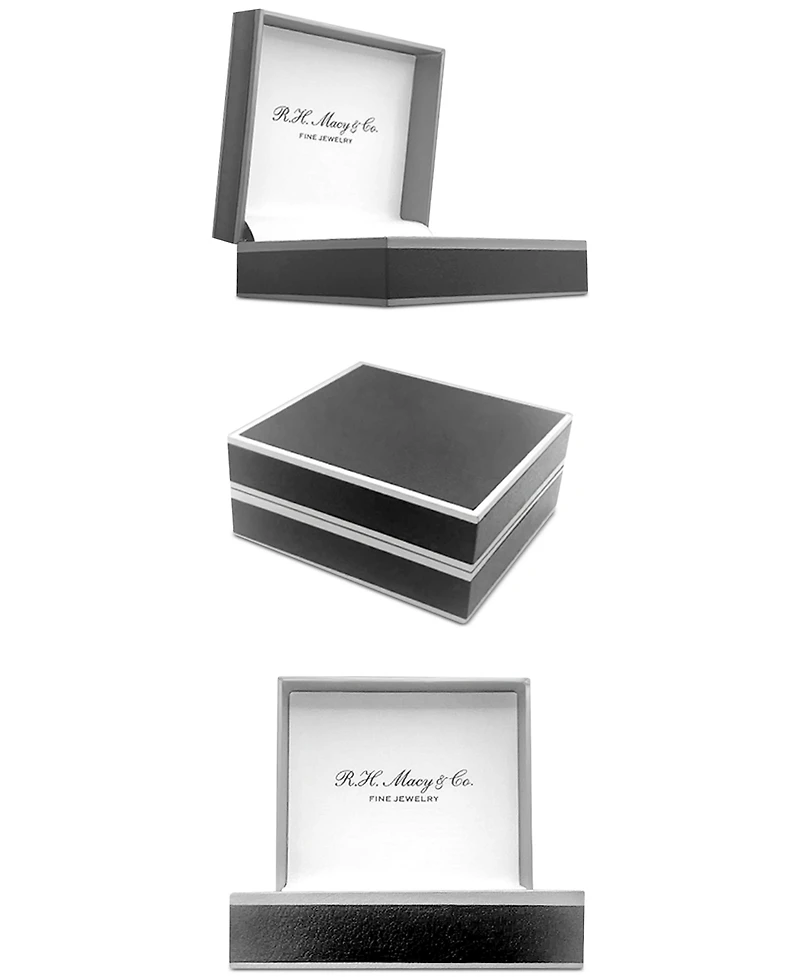 2-Pc. Set Diamond Hoop Earrings (1/6 ct. t.w.) in Sterling Silver & 14k Gold-Plated Sterling Silver