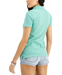 Tommy Hilfiger Women's Solid Short-Sleeve Polo Top