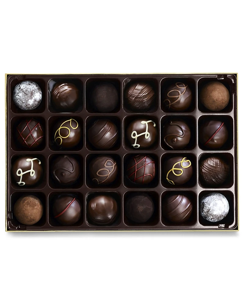 Godiva Dark Truffles Gift Box, 24 Pieces