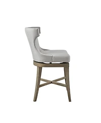 Madison Park Carson 25.25" High Counter Stool with Swivel Seat