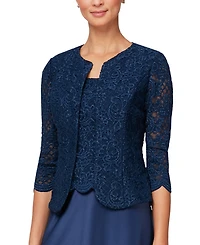 Alex Evenings Petite Lace Dress and Jacket