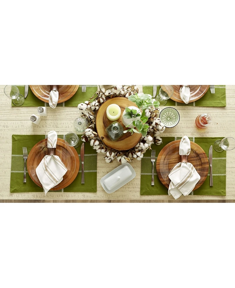 Design Imports Fiesta Check Placemat, Set of 6