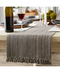 Design Imports Variegated Fringe Table Runner