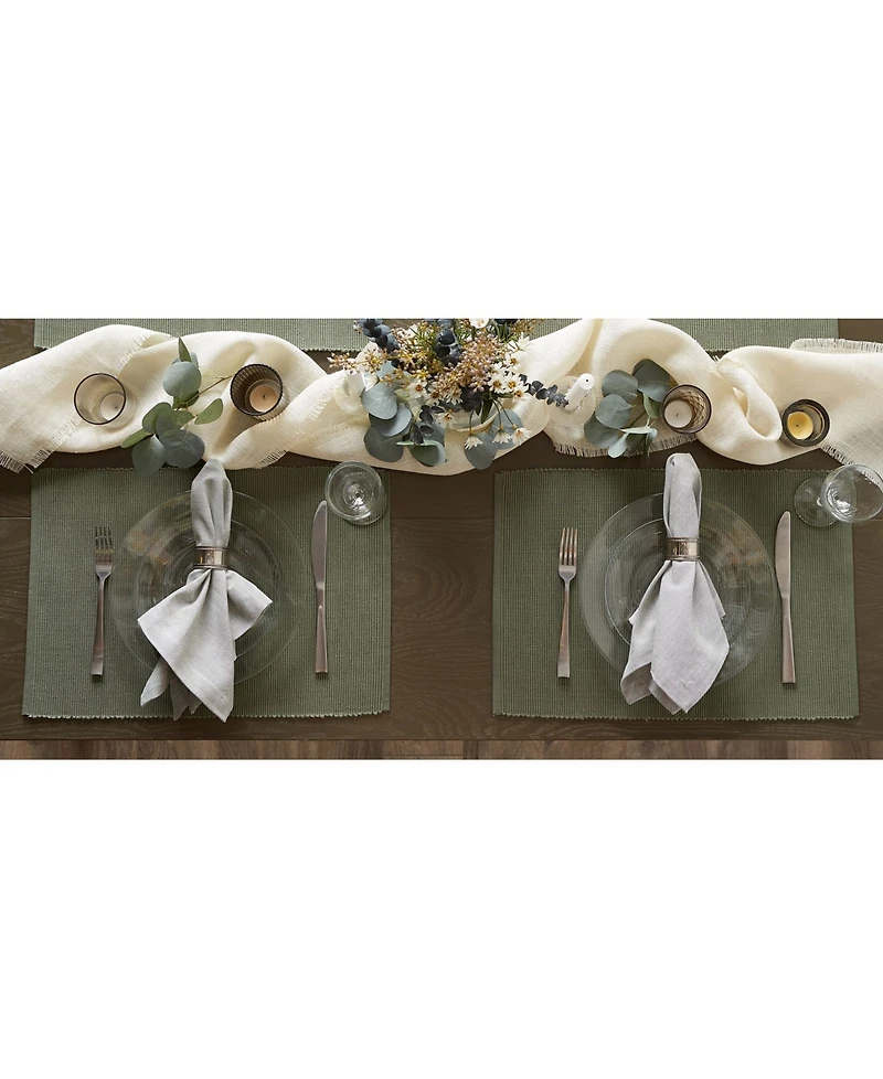 Design Imports Ribbed Placemat, Set of 6