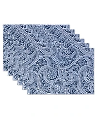 Design Imports Paisley Print Outdoor Placemat, Set of 6