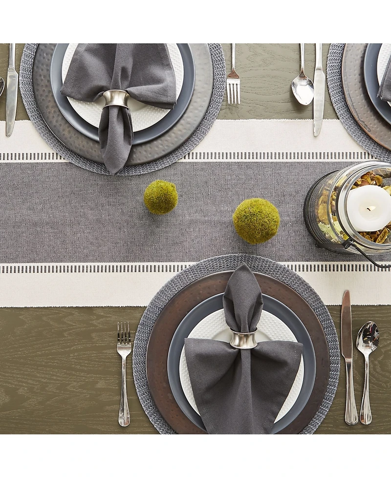Design Imports Mineral Dobby Stripe Table Runner, 13" x 72"