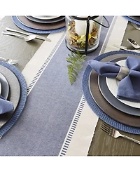 Design Imports Dobby Stripe Table Runner, 13" x 108"