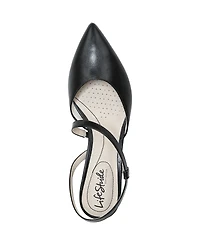 LifeStride Women's Minimalist Slingback Kitten Heel Pumps