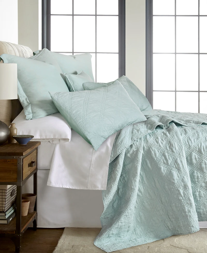 Levtex Washed Linen Relaxed Textured Quilt, Twin