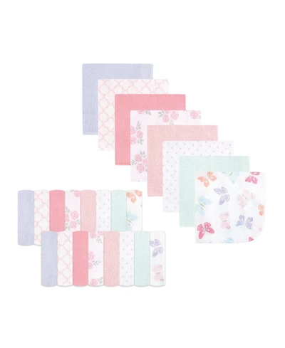 Hudson Baby Girls Rayon from Bamboo Washcloth Bundle