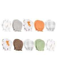 Hudson Baby Baby Boys Hudson Soft Cotton Anti-Scratch Mittens