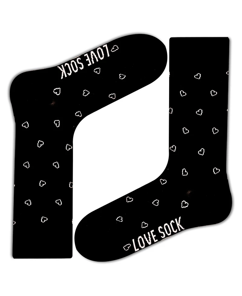 Mini Hearts Women's Super Soft Cotton Seamless Toe Crew Socks