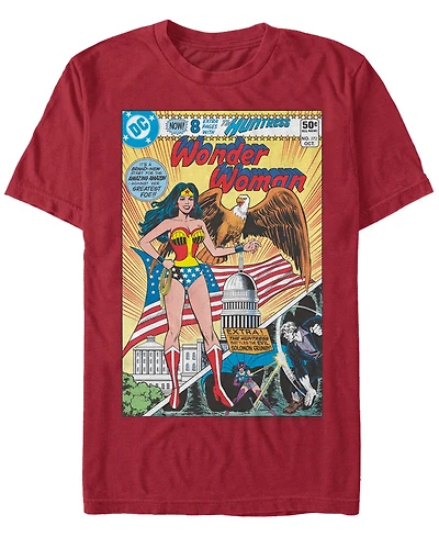 Men's Wonder Woman Comic Short Sleeve T-shirt