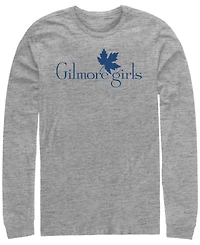 Men's Gilmore Girls Tv Leaf Logo Long Sleeve Crew T-shirt