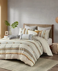 Ink+Ivy Cody Cotton 3-Pc. Duvet Cover Set, Full/Queen