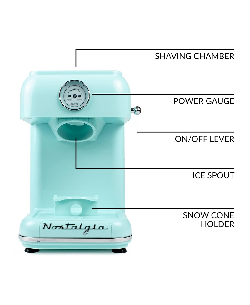 Nostalgia CLSC1AQ Classic Retro Snow Cone Maker