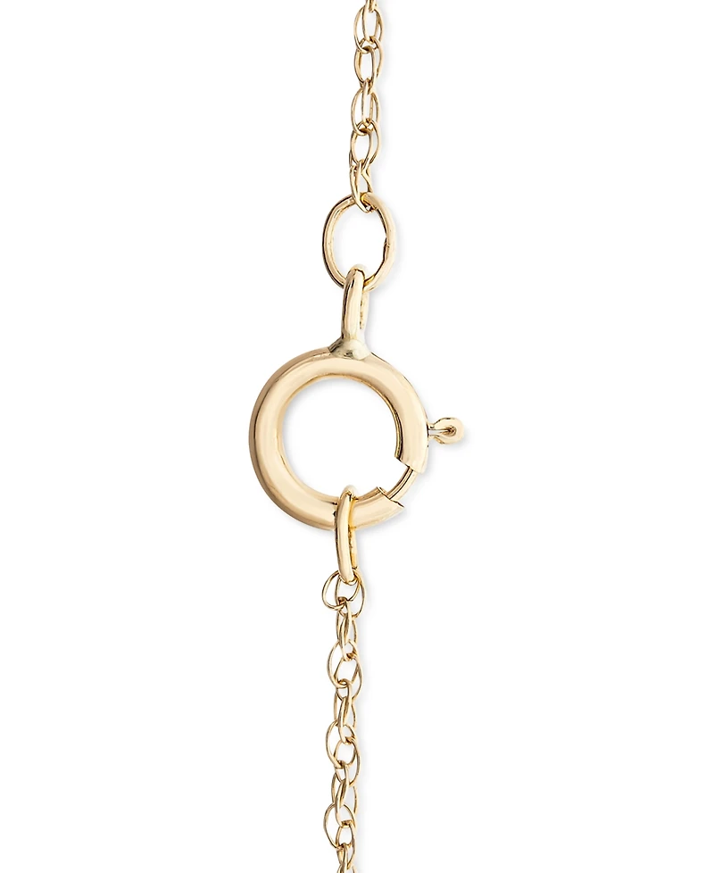 Wrapped Diamond Dragonfly 18" Pendant Necklace (1/8 ct. t.w.) in 10k Gold, Created for Macy's