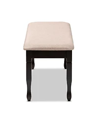 Corey Modern and Contemporary Fabric Upholstered Dining Bench