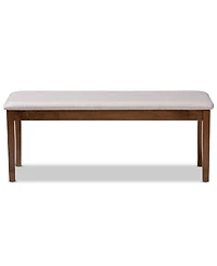 Teresa Modern and Contemporary Transitional Fabric Upholstered Dining Bench