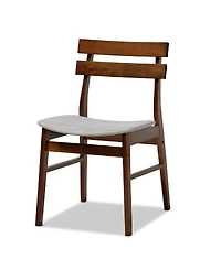 Eleri Mid-Century Modern Transitional Fabric Upholstered 5 Piece Dining Set