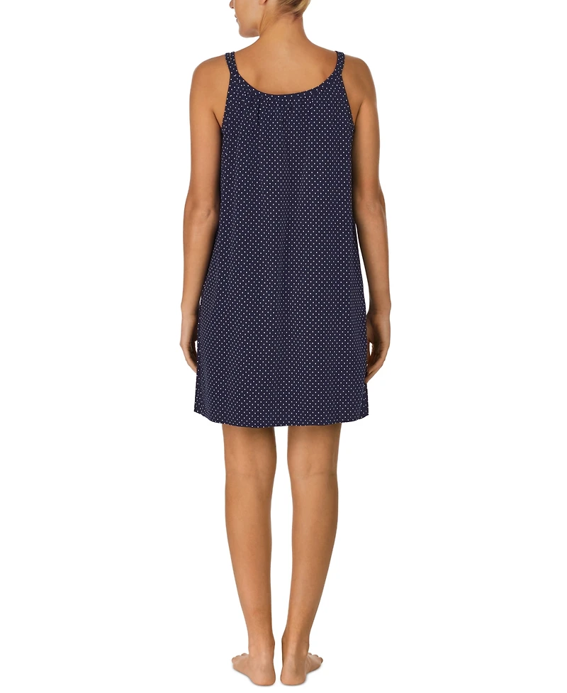 Lauren Ralph Cotton Knit Double-Strap Nightgown