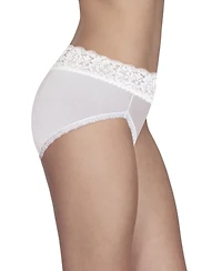 Vanity Fair Women's Flattering Lace Hi-Cut Panty Underwear 13280, extended sizes available