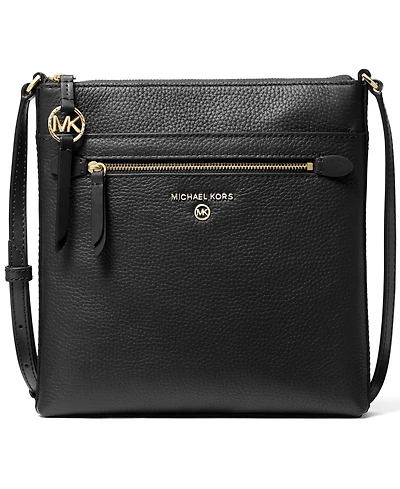 Michael Kors Jet Set Charm Leather Small North South Flat Crossbody Bag