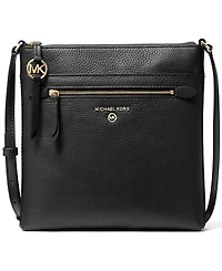 Michael Kors Jet Set Charm Leather Small North South Flat Crossbody Bag