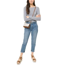 Michael Michael Kors Logo Jet Set Charm Phone Crossbody