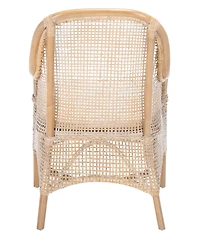Charlie Rattan Accent Chair with Cushion