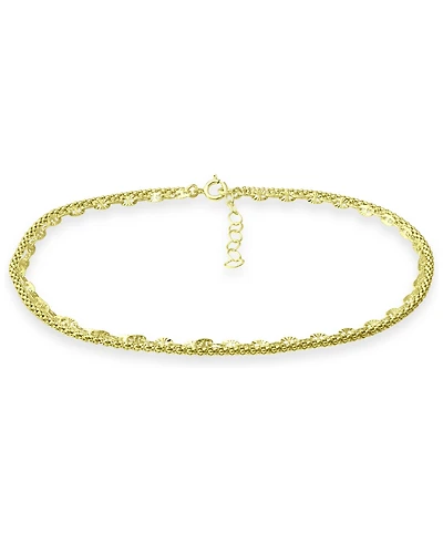Giani Bernini Double Chain Ankle Bracelet, Created for Macy's