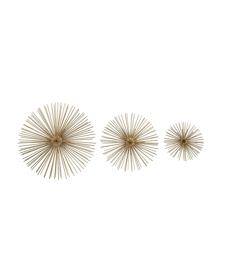 Tin Contemporary Abstract Wall Decor, Set of 3