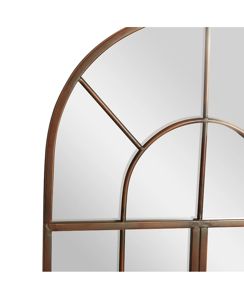 Brown Traditional Metal Wall Mirror, 48 x 24