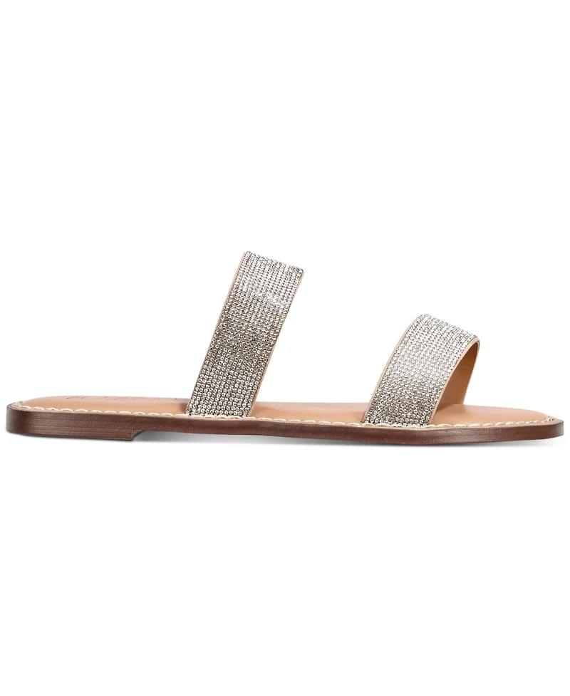 Wild Pair Ginnie Double-Band Slide Flat Sandals, Created for Macy's