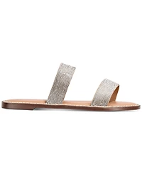 Wild Pair Ginnie Double-Band Slide Flat Sandals, Created for Macy's