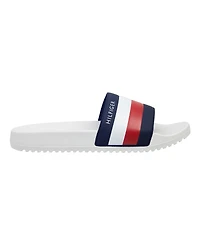 Tommy Hilfiger Men's Rozi Global Stripe Branding Pool Slide Sandals