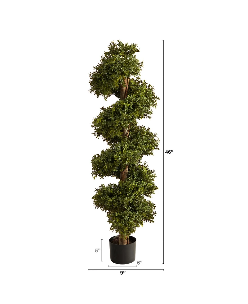 46" Boxwood Spiral Topiary Artificial Tree