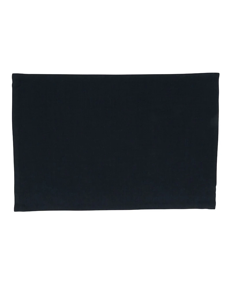 Saro Lifestyle Striped Border Design Placemats, Set of 4, 19" x 13"