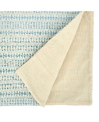 Saro Lifestyle Woven Table Runner with Line Design, 72" x 16"