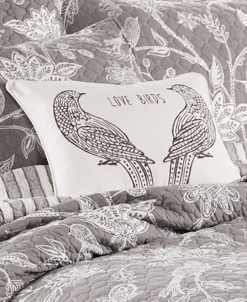Levtex Tanzie Love Birds Decorative Pillow, 14" x 18"