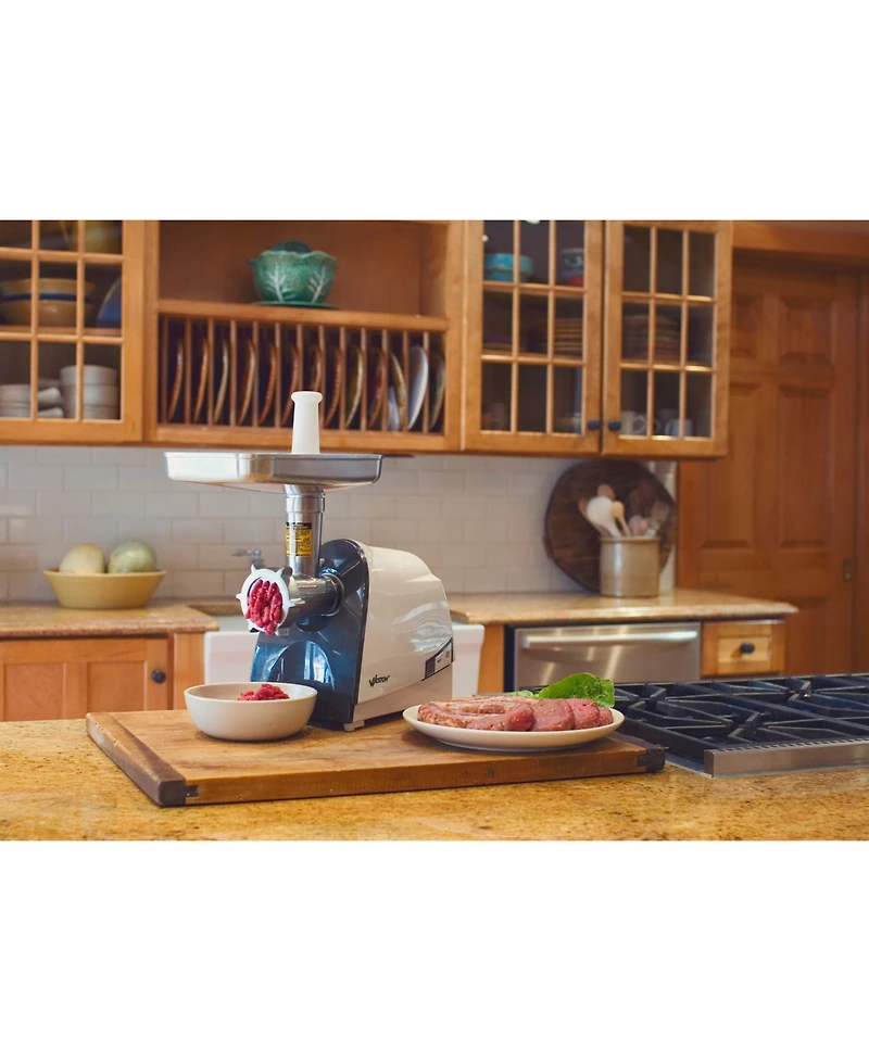 Weston No. 8 Heavy-Duty Electric Meat Grinder & Sausage Stuffer