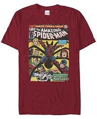Fifth Sun Men's Spidey Cover Short Sleeve Crew T-shirt