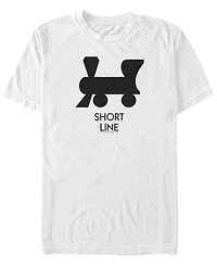 Fifth Sun Men's Short Line Sleeve Crew T-shirt
