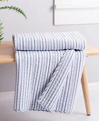 Levtex Tobago Stripe Reversible Quilted Throw, 50" x 60"