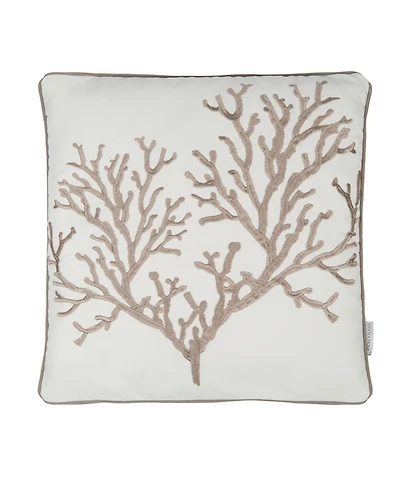 Levtex Galapagos Reef Embroidered Decorative Pillow, 18" x 18"