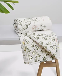 Levtex Viviana Watercolor Floral Quilted Throw, 50" x 60"