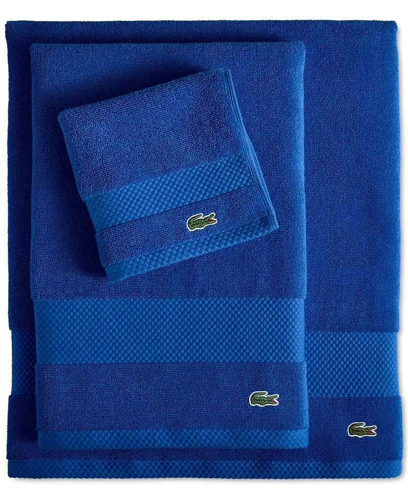 Lacoste Home Heritage Anti-Microbial Supima Cotton Bath Towel, 30" x 54"